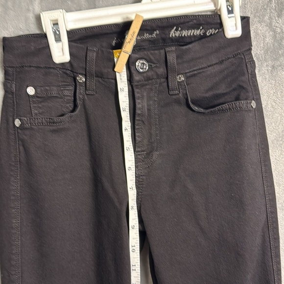 7 for all man kind jeans  Kimmie crop jeans Black Jeans size 24 - Picture 4 of 9